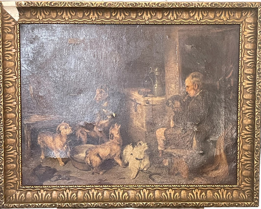 Antique Oil on Canvas Sir Edwin Landseer