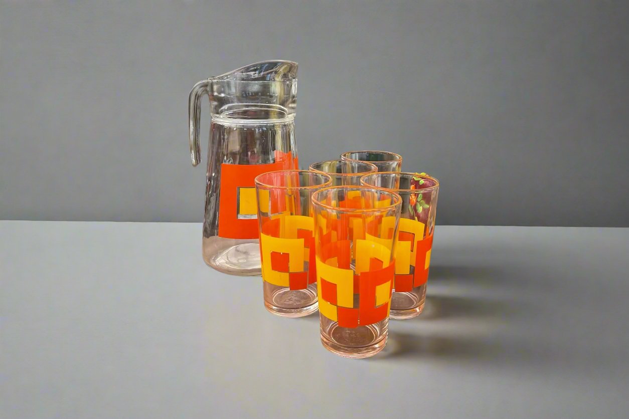 Retro Jug and Glasses