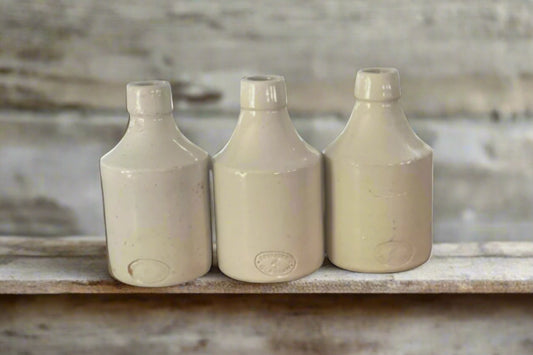 Beige Stoneware Bottle - Small