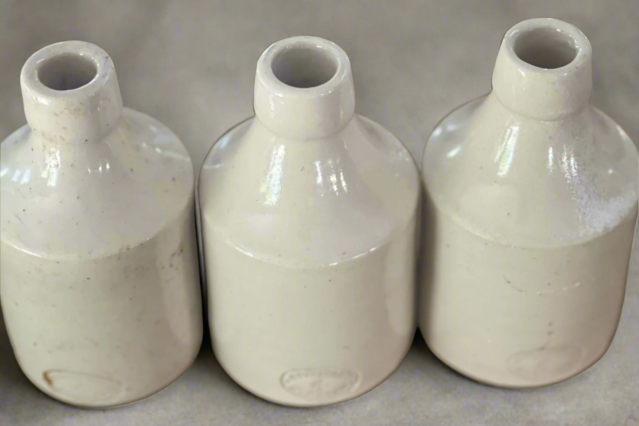 Beige Stoneware Bottle - Small