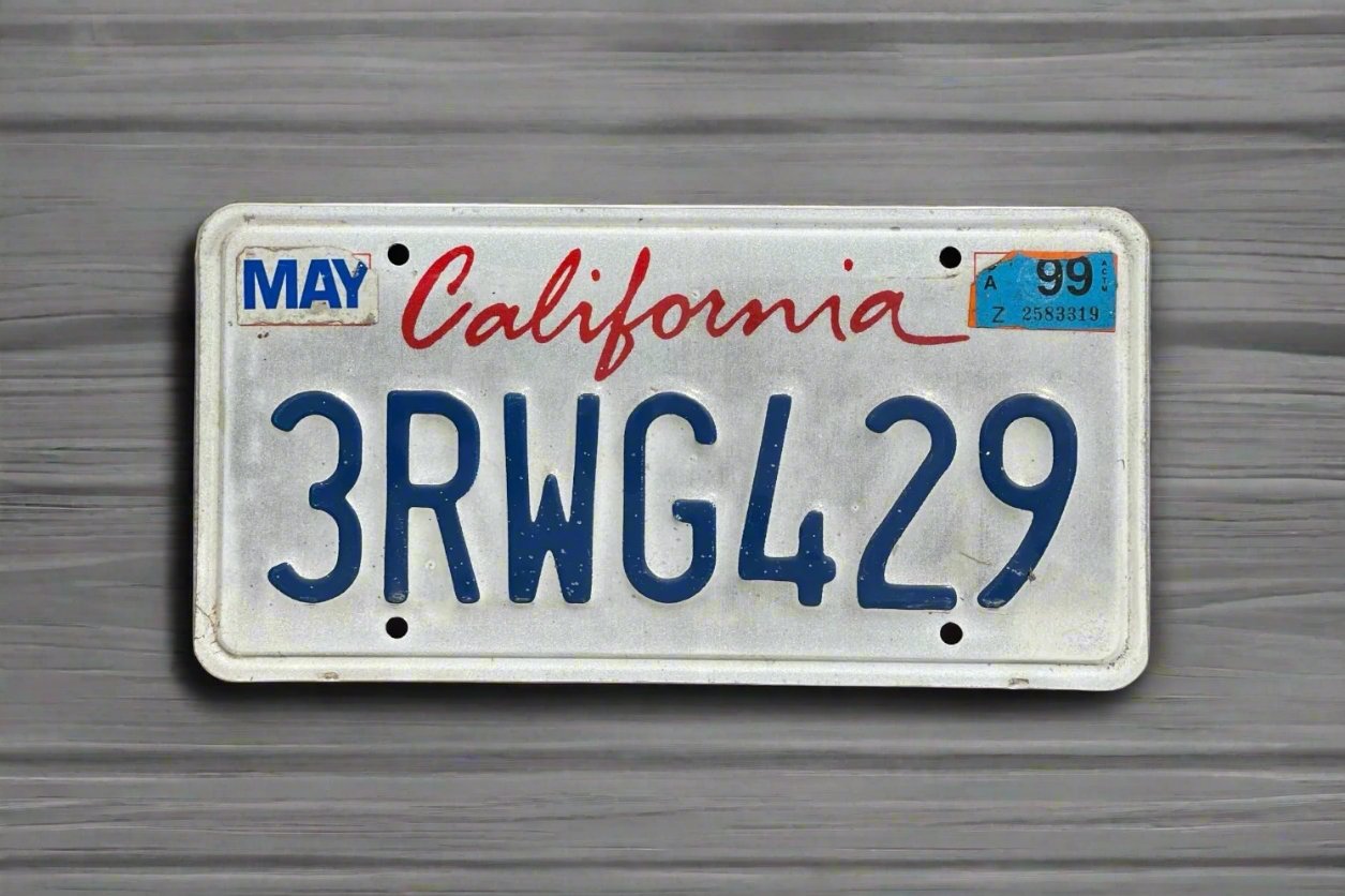 California Number Plate