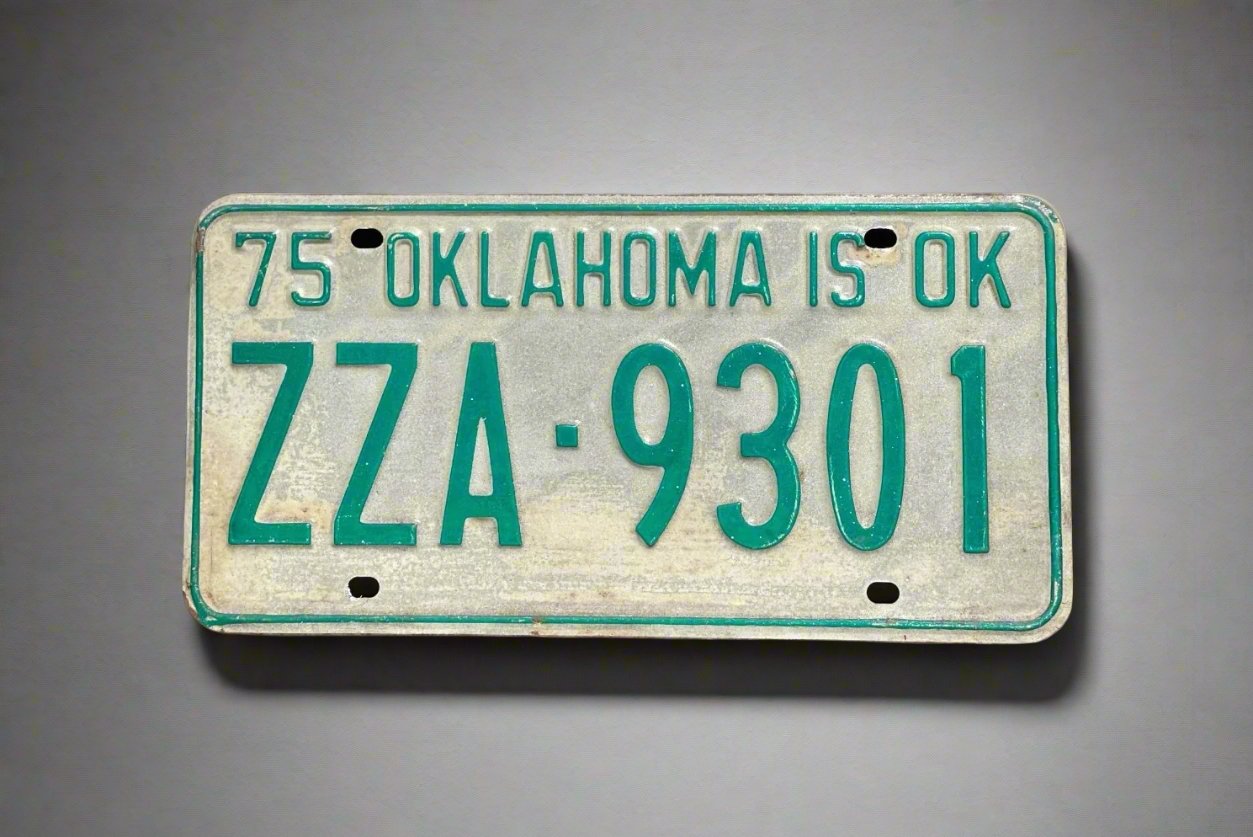 Oklahoma Number Plate