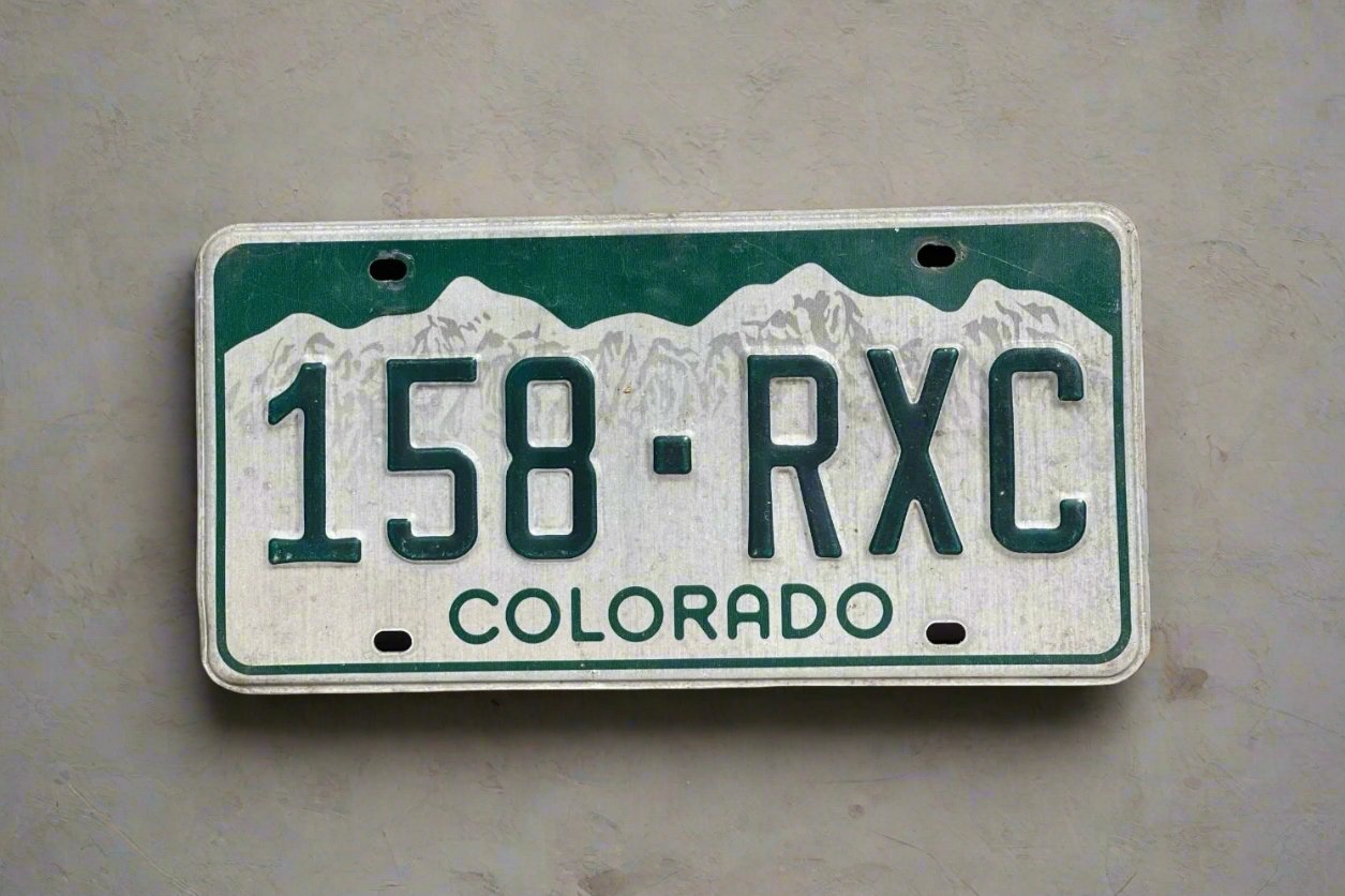 Colorado Number Plate