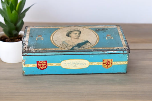 1953 Queen Elizabeth II Coronation Tin