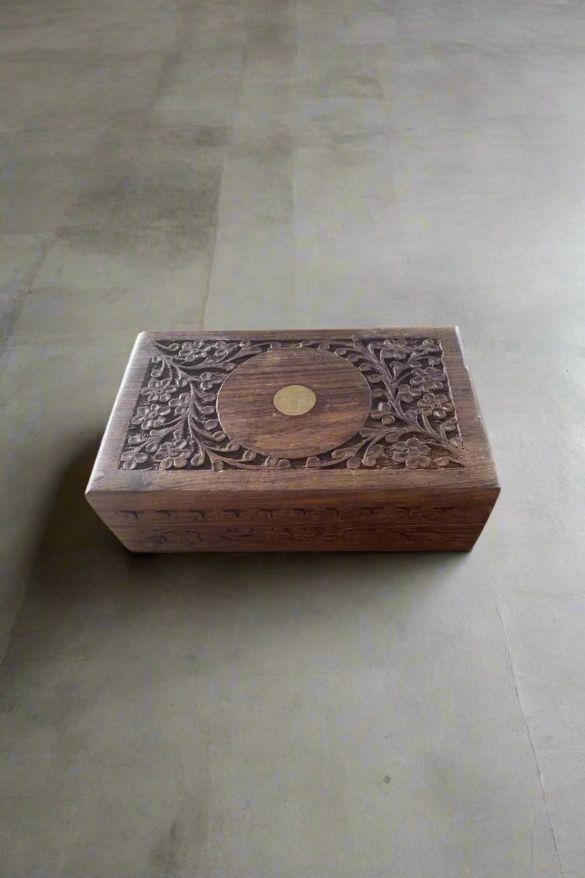 Wooden Hand Carved Box