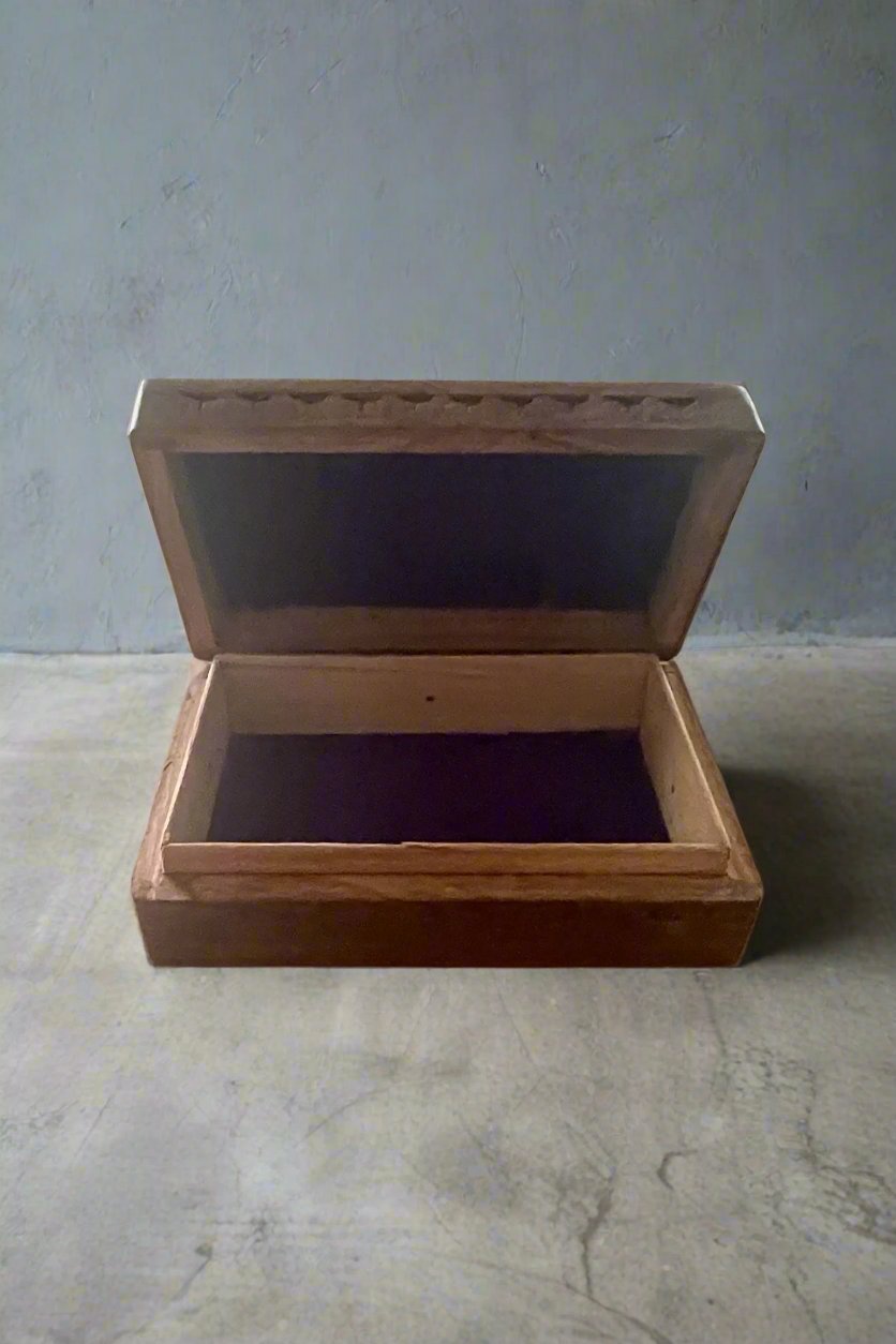 Wooden Hand Carved Box