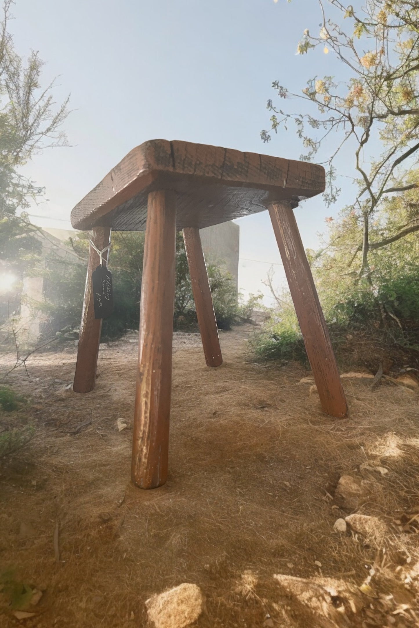 Small Vintage Milking Stool