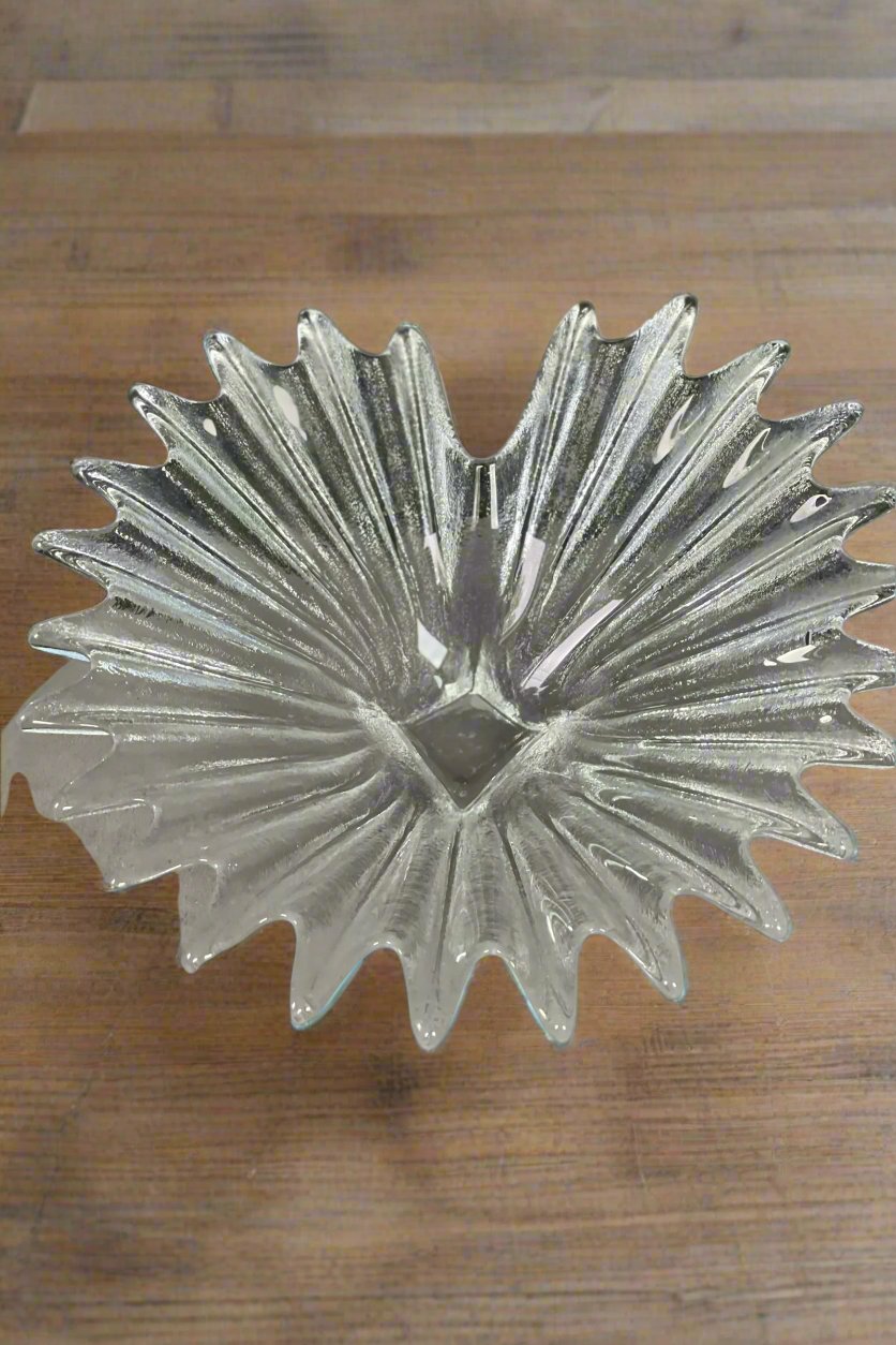 1960’s Retro Frank Thrower Darlington Glass Centrepiece