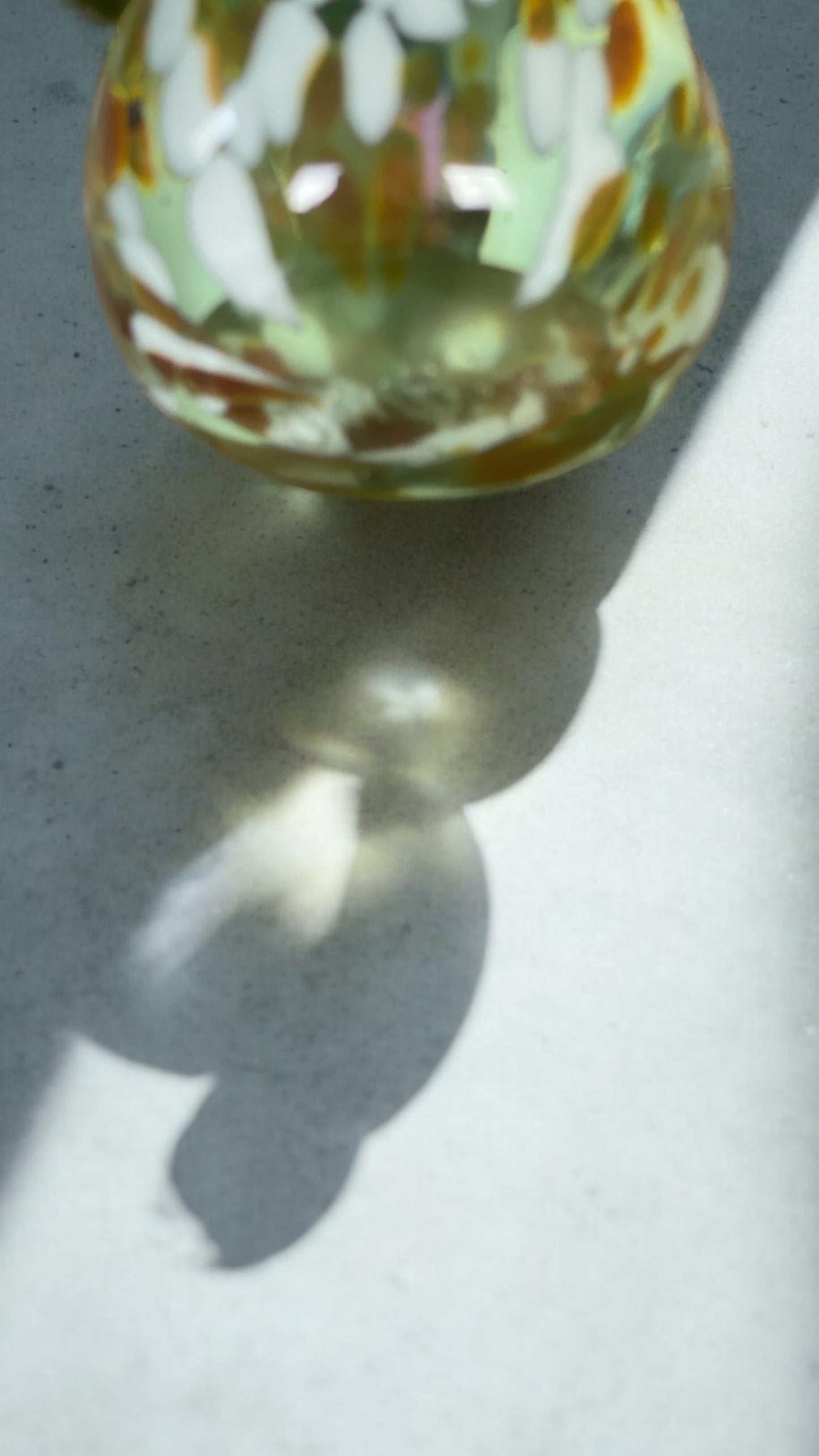 Glass Mushroom Paperweight