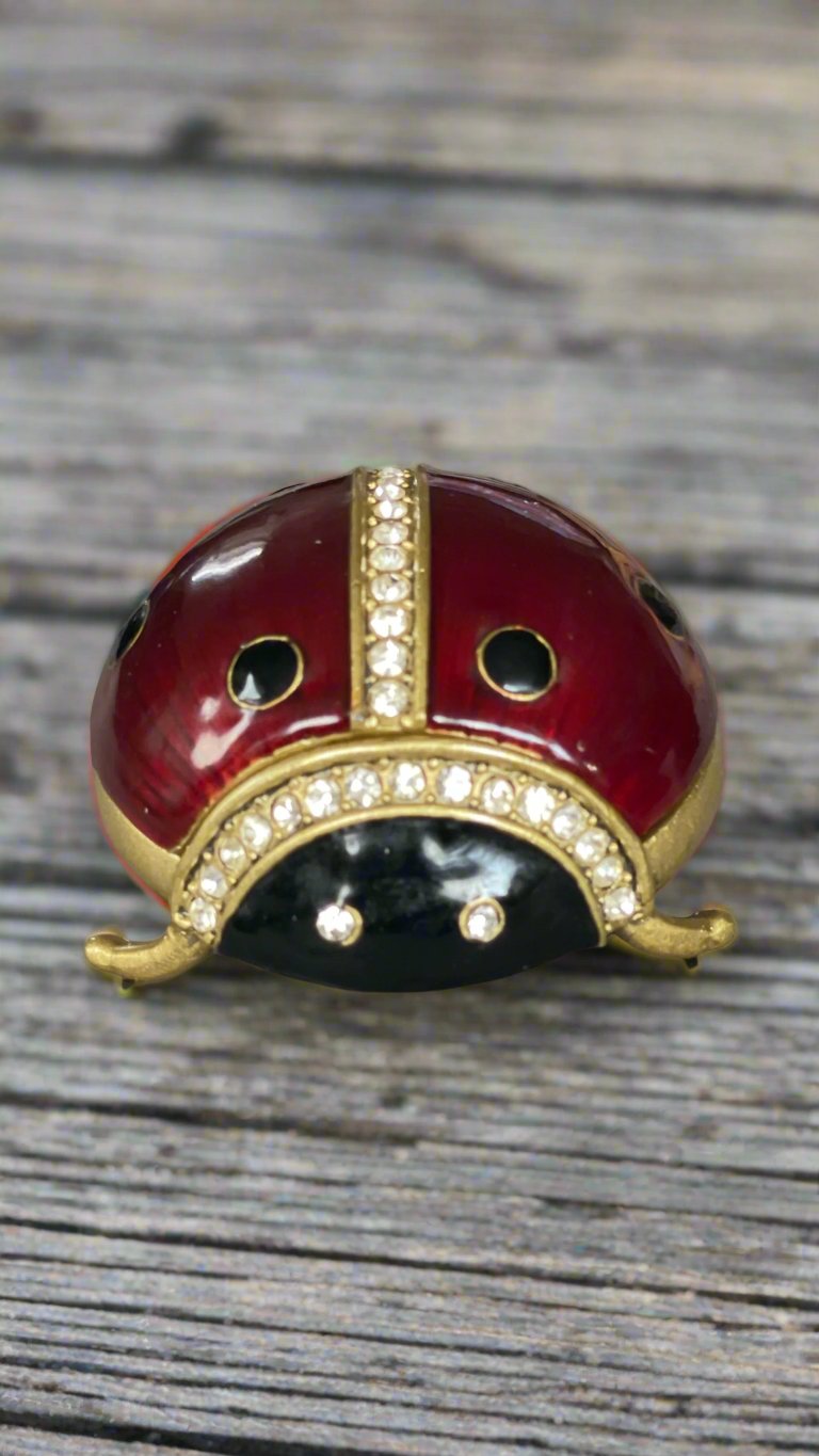 Vintage Ladybug Trinket box