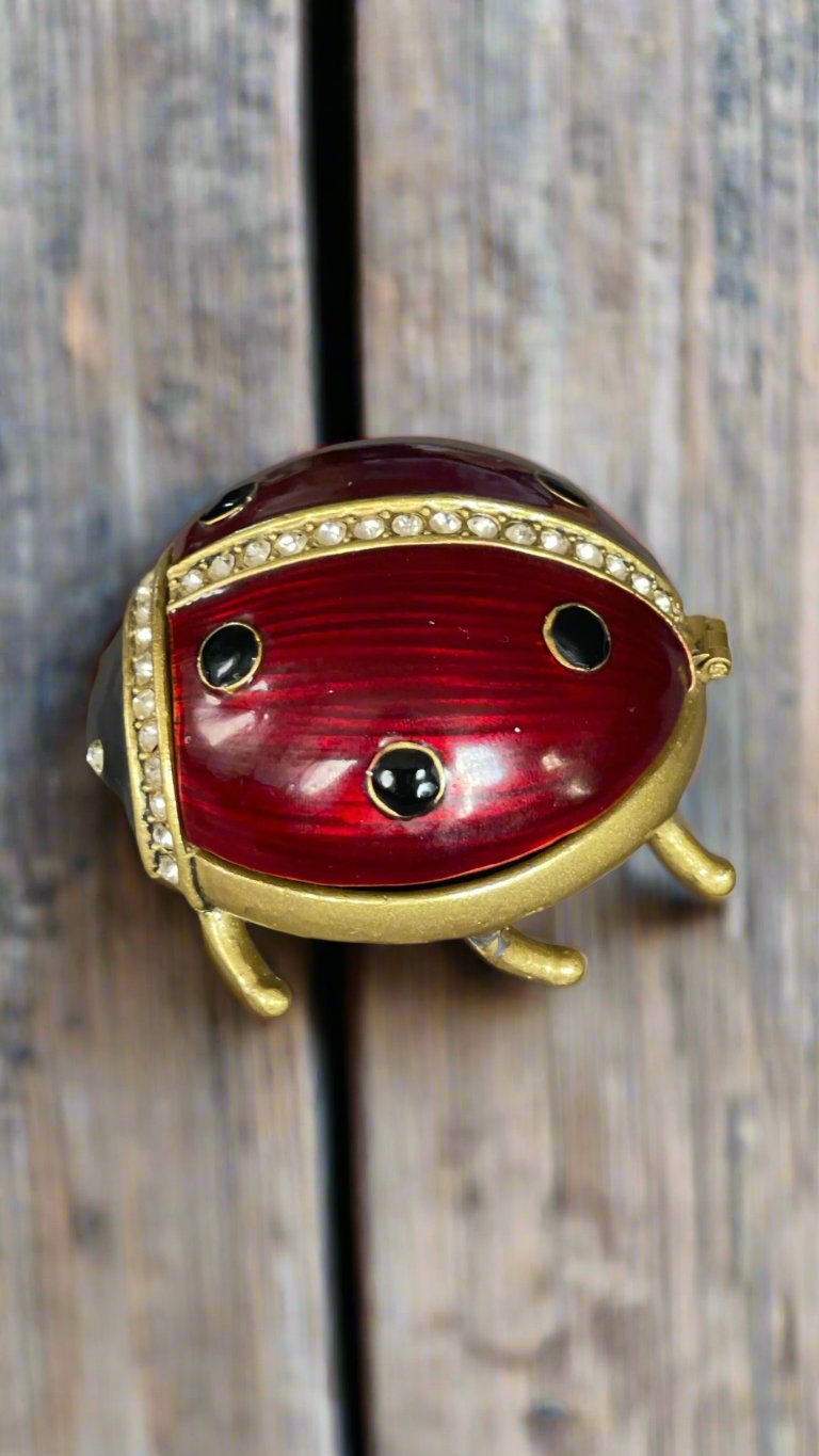 Vintage Ladybug Trinket box